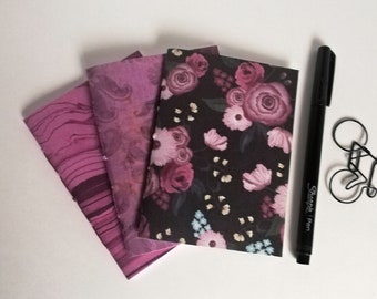 3 x Passport Travelers Notebook Inserts - Fauxdori Midori Insert - Book Bundle - Shades of Purple - TN Accessory - Pack of 3 - RM203