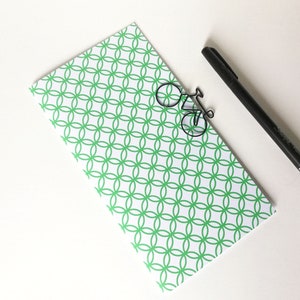 Travelers Notebook Insert, Green Circles, Midori Refill, TN Accessory - Sizes include Regular, Standard, B6, Personal and more - N720