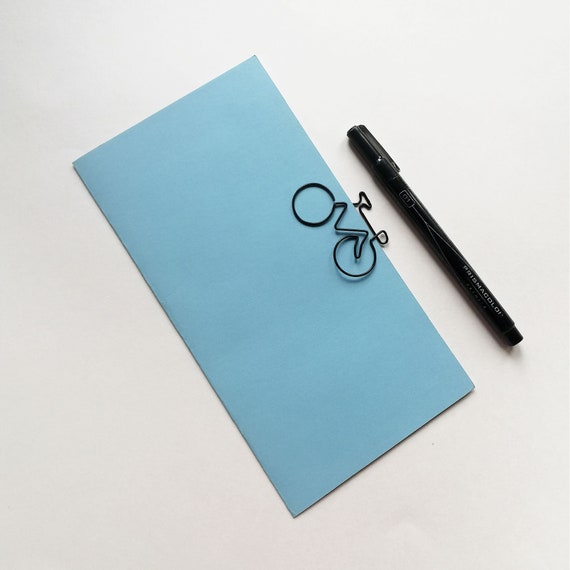 GREY BLUE Travelers Notebook Insert - Use in your Midori  Fauxdori - sizes Regular / Standard, Cahier, B6 Slim, Nano and more - N718