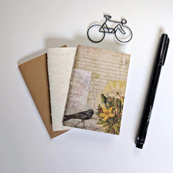 3 x NANO Traveler's Notebook Inserts - CHOICE of Covers and Inner Pages - Nano 3.75 x 2.5 - Fauxdori  Midori - Tiny Notebooks - RM201