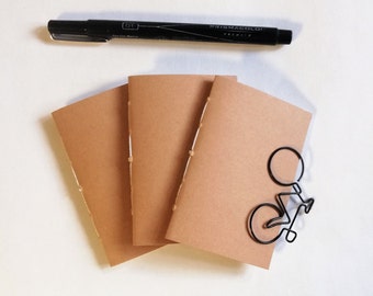 3 x NANO Traveler's Notebook Inserts - CHOICE of Covers and Inner Pages - Nano 3.75 x 2.5 - Fauxdori  Midori - Tiny Notebooks - RM206