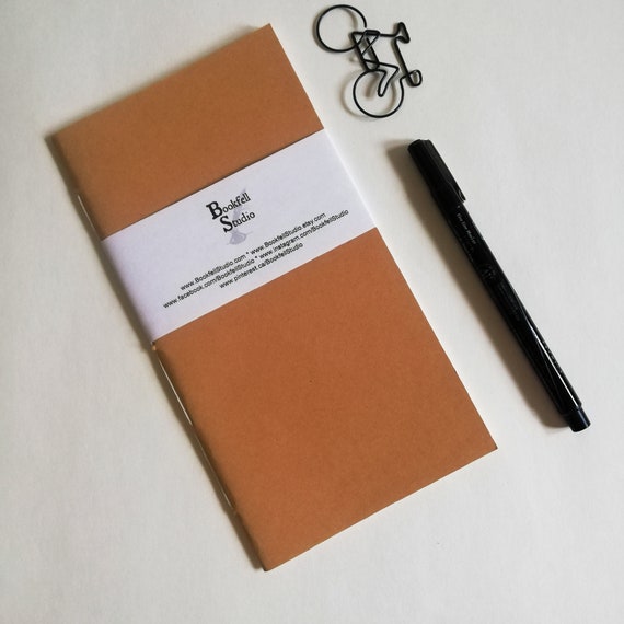 Travelers Notebook Insert - KRAFT - Midori Insert - Regular Standard Wide B6 Personal A6 Pocket Field Notes Passport Micro - N390