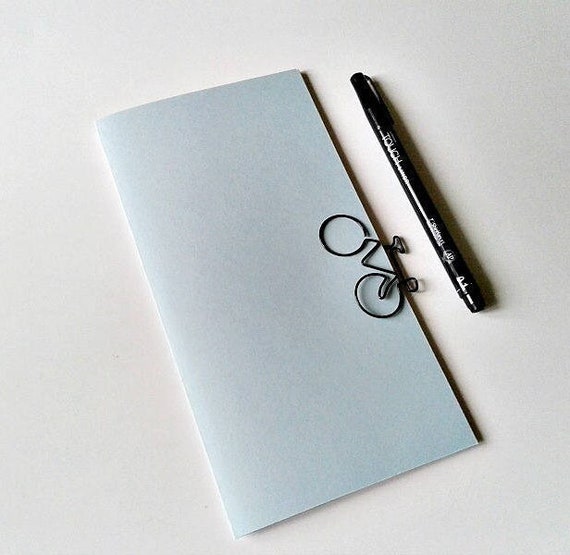 Traveler's Notebook Insert - BLUE - Midori Insert - Regular Standard Wide B6 Personal A6 Pocket Field Notes Passport Micro  - N281