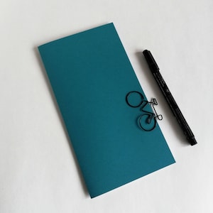 Travelers Notebook Insert - CERULEAN BLUE - Midori Insert - Regular Standard Wide B6 Personal A6 Pocket Field Notes Passport Micro - N613