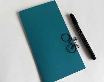 Travelers Notebook Insert - CERULEAN BLUE - Midori Insert - Regular Standard Wide B6 Personal A6 Pocket Field Notes Passport Micro - N613
