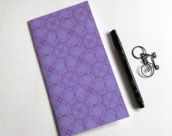 PURPLE Travelers Notebook Insert - Fauxdori Midori Insert - TN Refill Accessory - Plum Violet Purple Insert - 10 Sizes including B6 - N570