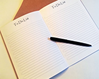 TO Do List Traveler's Notebook Insert - Midori Insert - Fauxdori Refill Notebook - Productivity Planner Insert - C013