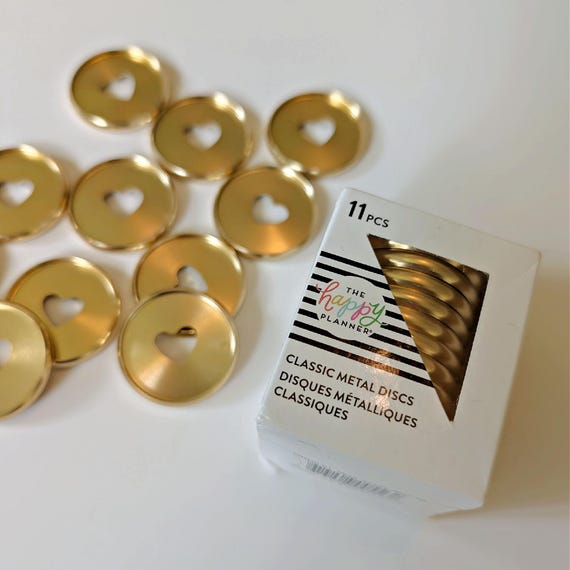 Metal Planner Discs, Happy Planner Classic Metal Discs, Expansion Discs, Planning Journal, Planner Disc Rings