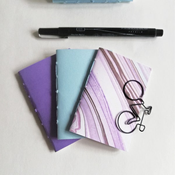 3 x NANO Traveler's Notebook Inserts - CHOICE of Covers and Inner Pages - Nano 3.75 x 2.5 - Fauxdori  Midori - RM201a