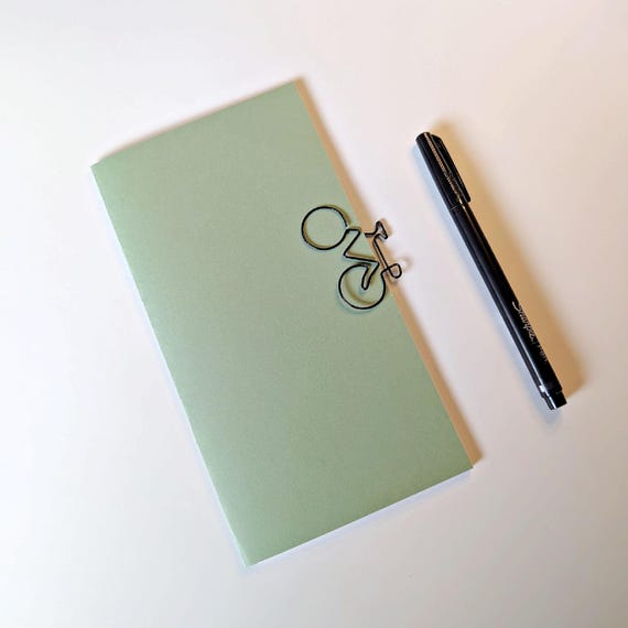 Travelers Notebook Insert - SAGE GREEN - Midori Insert - Regular Standard Cahier B6 Personal A6 Pocket Field Notes Passport Micro - N771