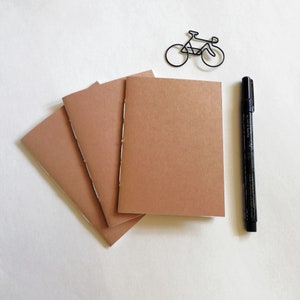 3 x hors-texte pour carnet de notes Passport Travelers - Insert Midori Fauxdori - Lot de livres - Kraft crème et feuilles - Accessoire TN - Lot de 3 - RM202