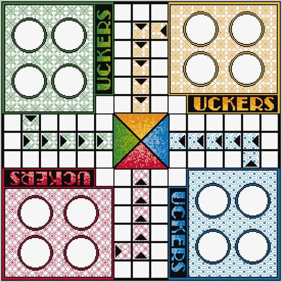 Stitch Your Own Uckers Board Etsy