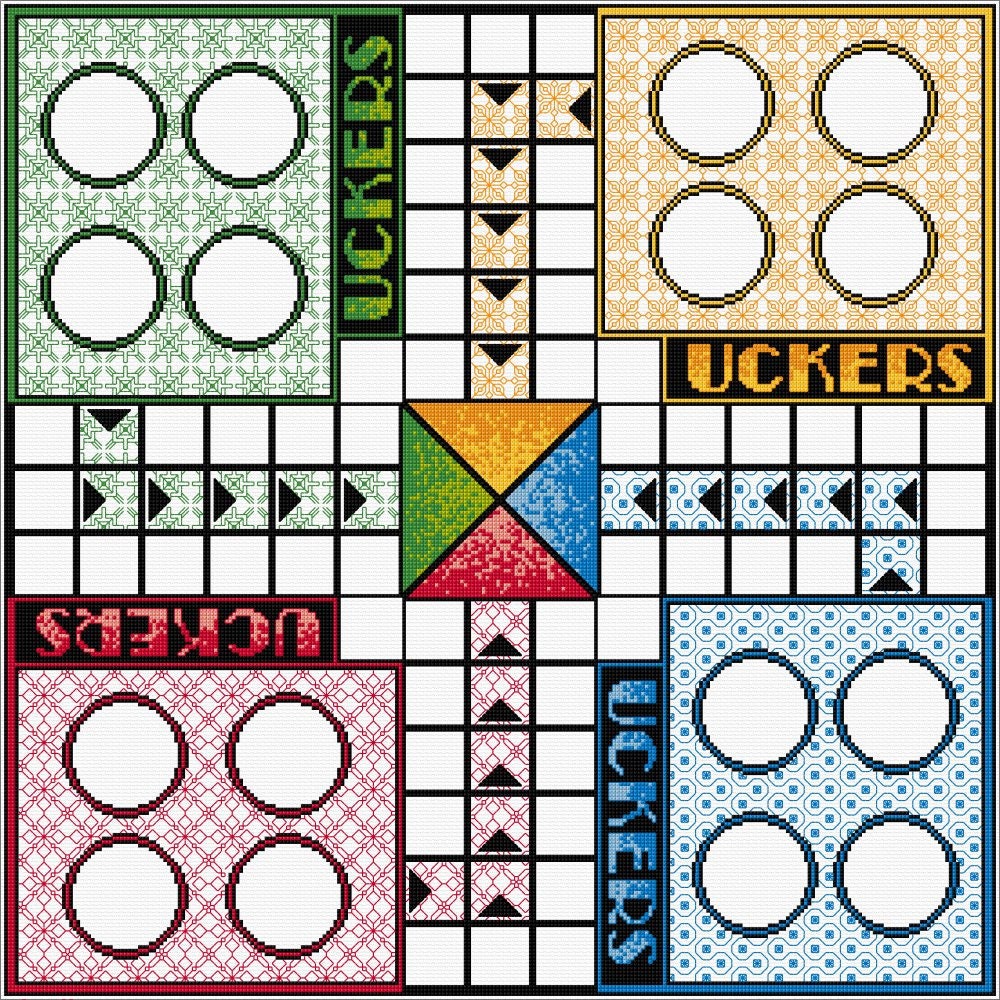 Stitch Your Own Uckers Board Etsy