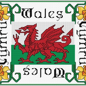 Welsh Dragon Cross stitch Kit