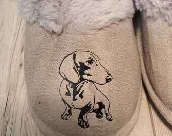 sausage dog slippers