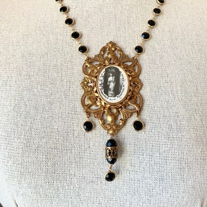 Black Madonna Gypsy Necklace Etsy Canada