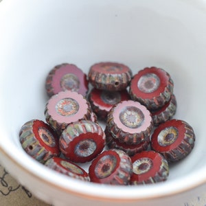 Czech Glass Beads | Picasso Beads | Boho Beads | Premium Picasso Czech Glass Beads | 12mm | 6 PCS