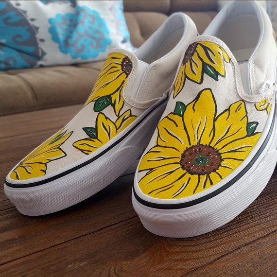 sunflower vans diy