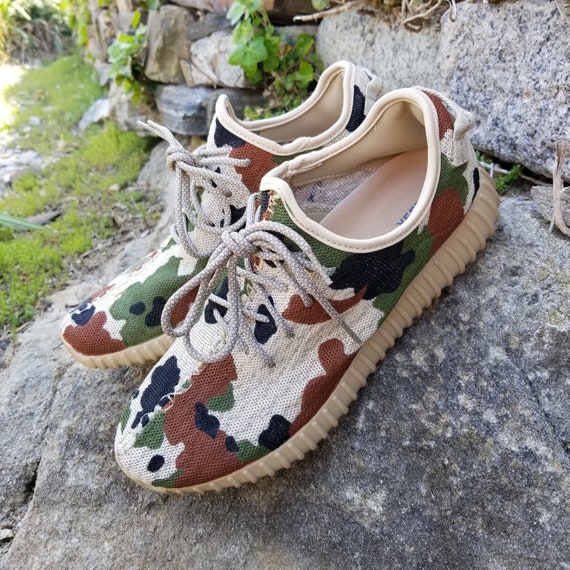 custom camo yeezy
