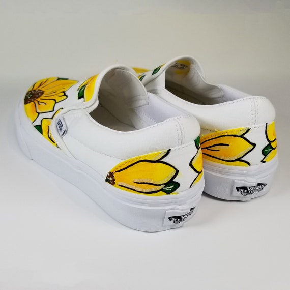 vans gialle con girasoli