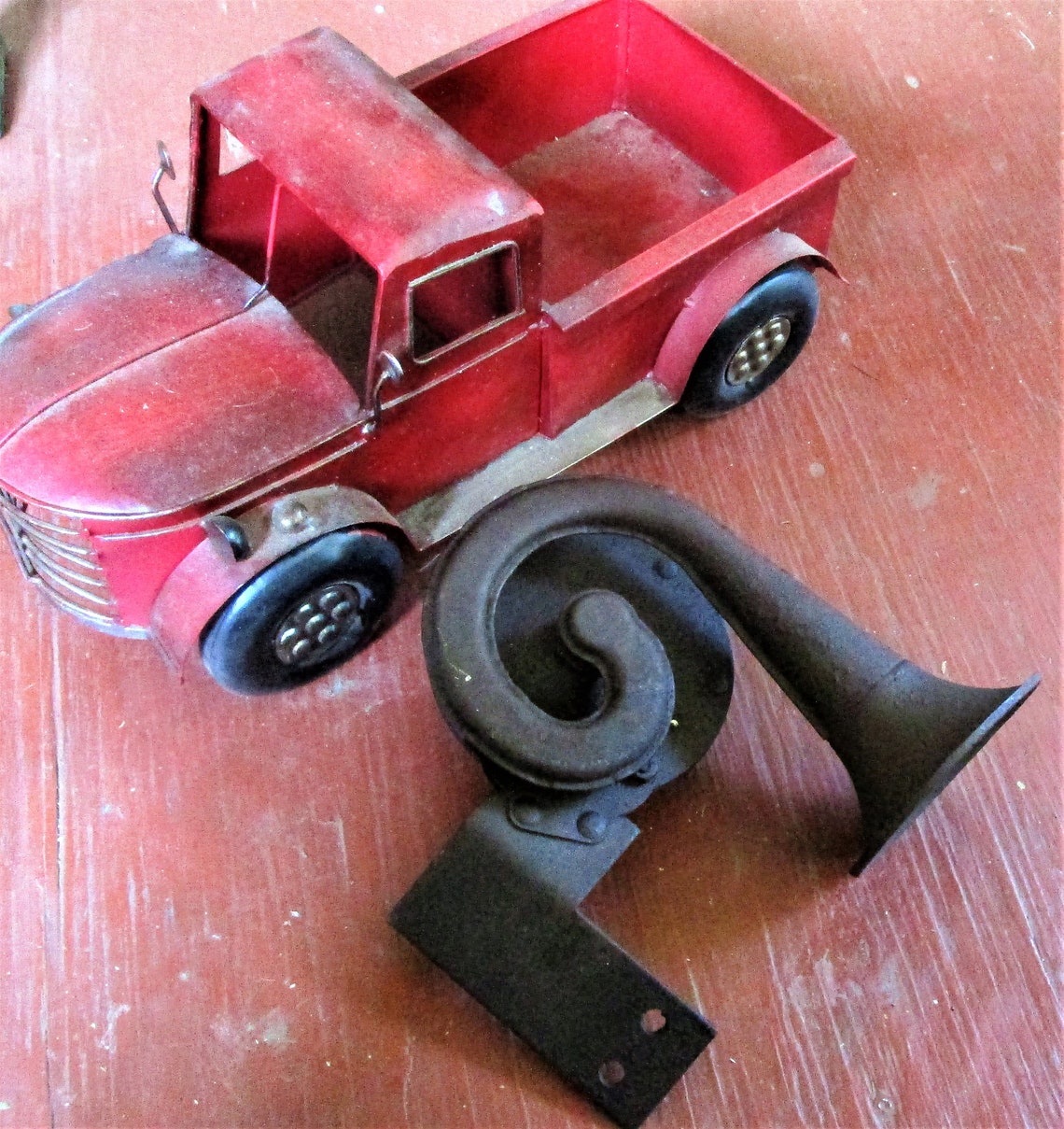 Antique Car Horn / French Horn Shaped / Etsy