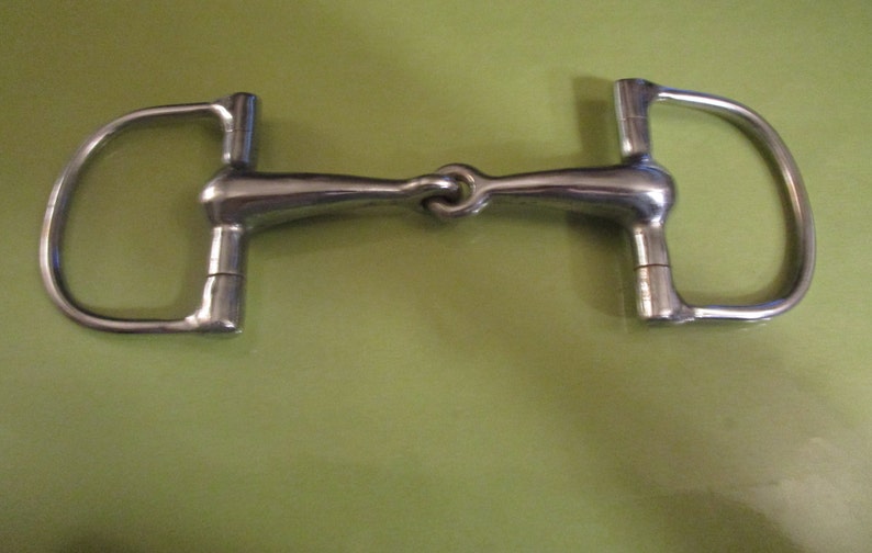 Snaffle Bit Horse Training Bit Pet Supplies Western decor Stainless Steel Horse Riding Home Decor Vintage Collectible