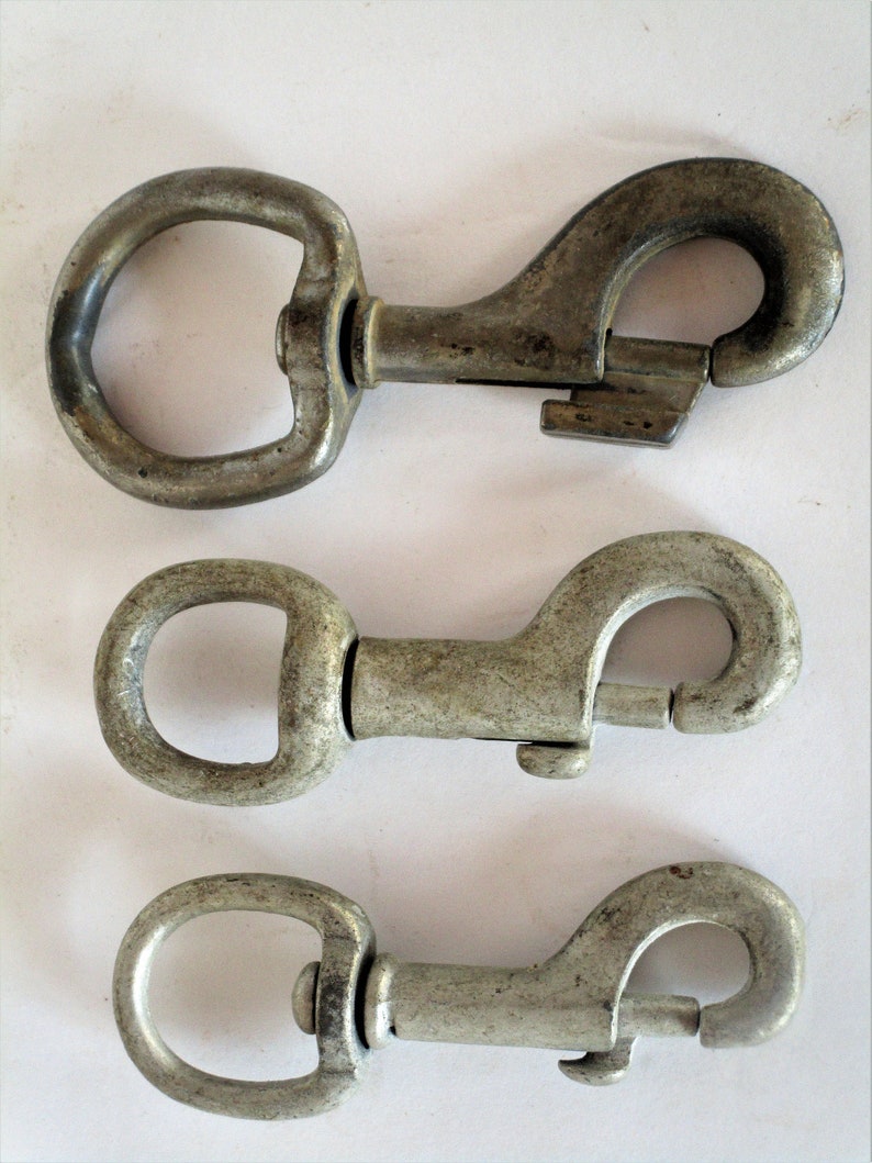 Spring Loaded Snap Hooks/ And One Clevis Shackle / Heavy Etsy