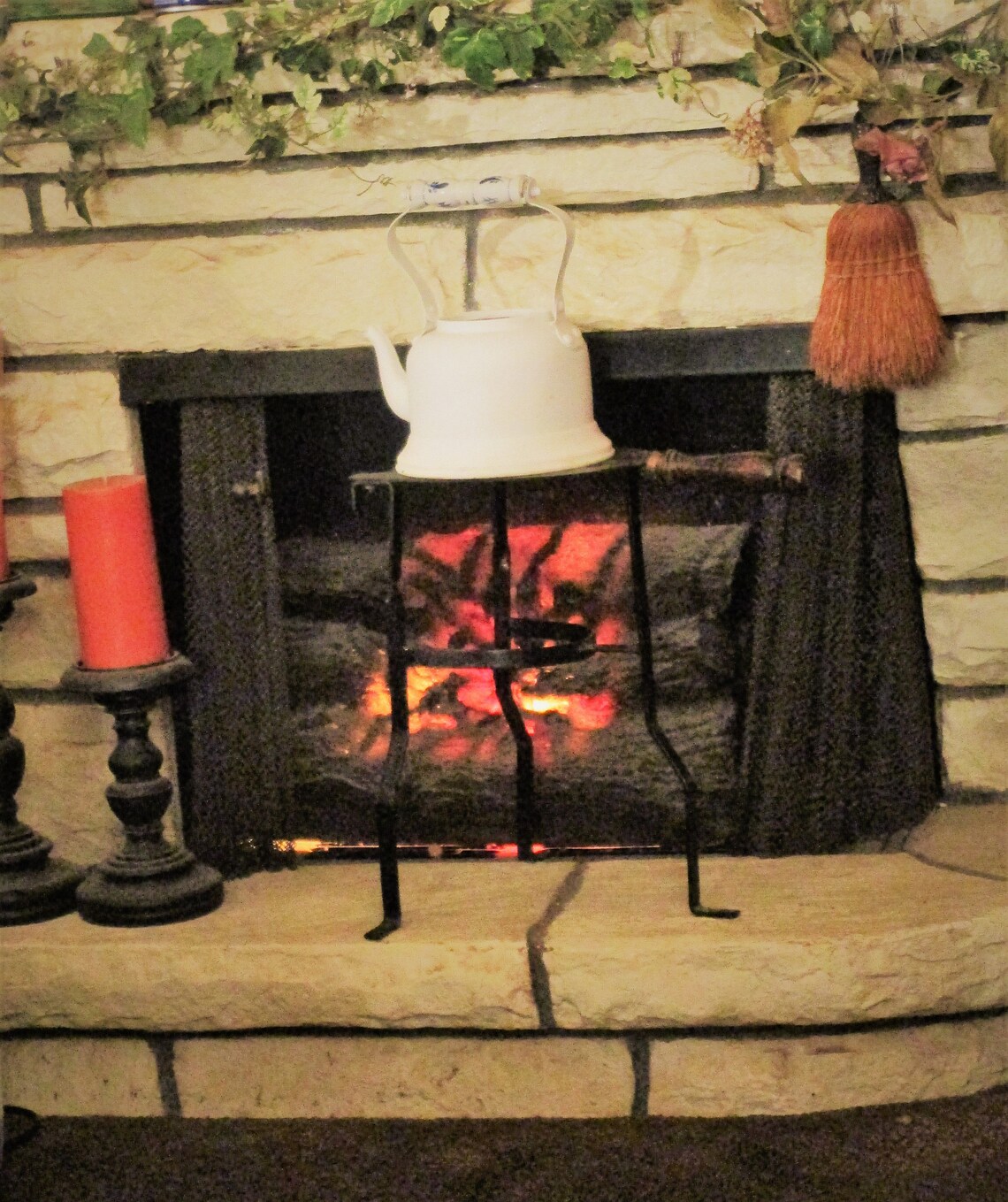Fireplace Trivet / Kettle Warming Stand / Plant Stand / Etsy