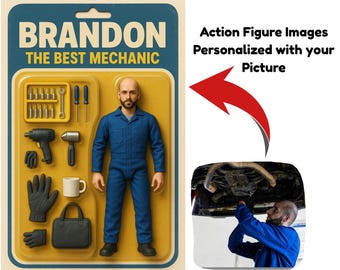 Custom Action Figure Portrait: Personalized Toy Style Artwork (Digital Download)