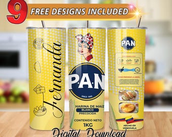 Venezuelan Heritage Tumbler Wrap: Harina PAN Design (Digital Download)