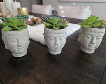 Asian inspired faux succulent planter decor from Ashland