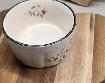 Pfaltzgraff Winterberry Christmas Ramekin Vintage