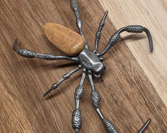 Vintage Alan Melton Hand- forged Rock Spider   Industrial organic
