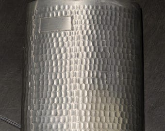 Vintage King's Pewter Company Hammered  Flask