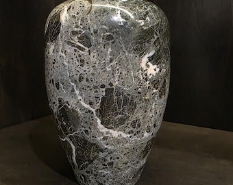 Marble bud  vase 6" tall