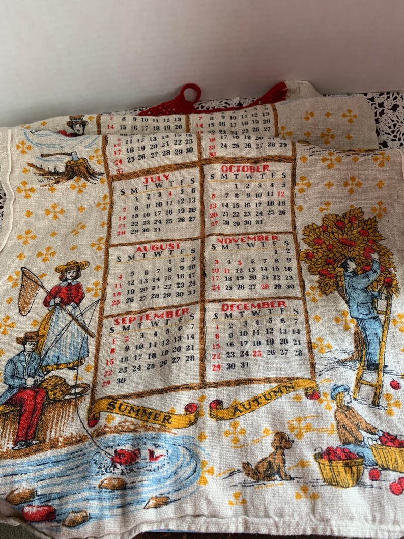 1968 Vintage Wall Art Calendar Etsy