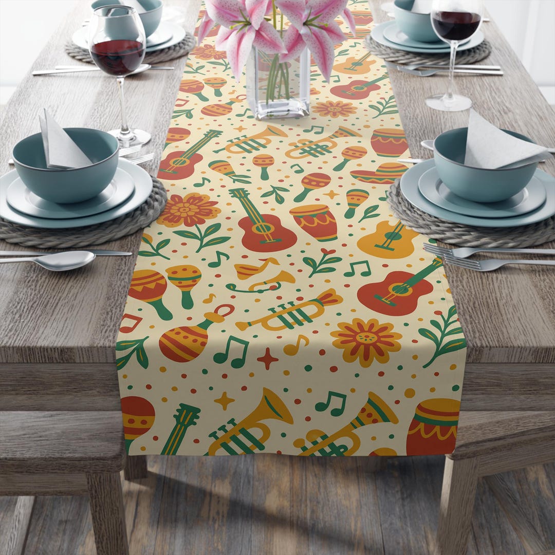 Gift Ritmo Raices & Ritmo- Roots and Rhythm Collection- Vibrant Music-themed Table ...