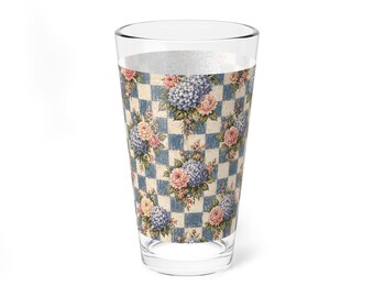 Vaso mezclador de 473 ml con estampado floral vintage