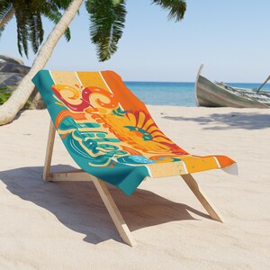 Vibrant Beach Towel: Soft Cotton-Blend, Quick-Dry - Summer Vibes