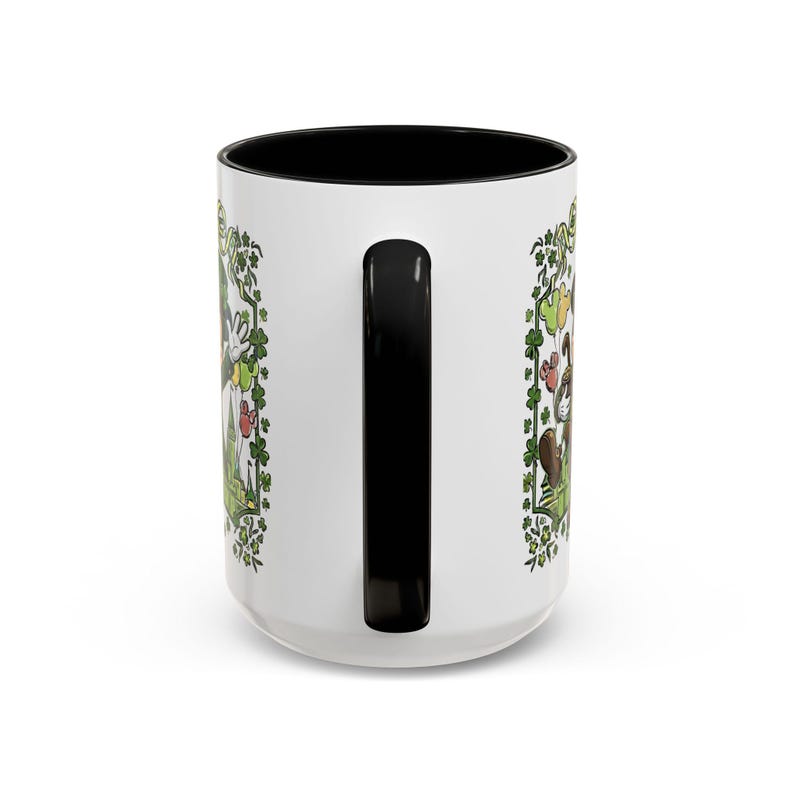 St. Patrick's Mickey Mouse Mug Accent Coffee Mug (11,15oz) | Irish Shamrock Tea Cup image 16
