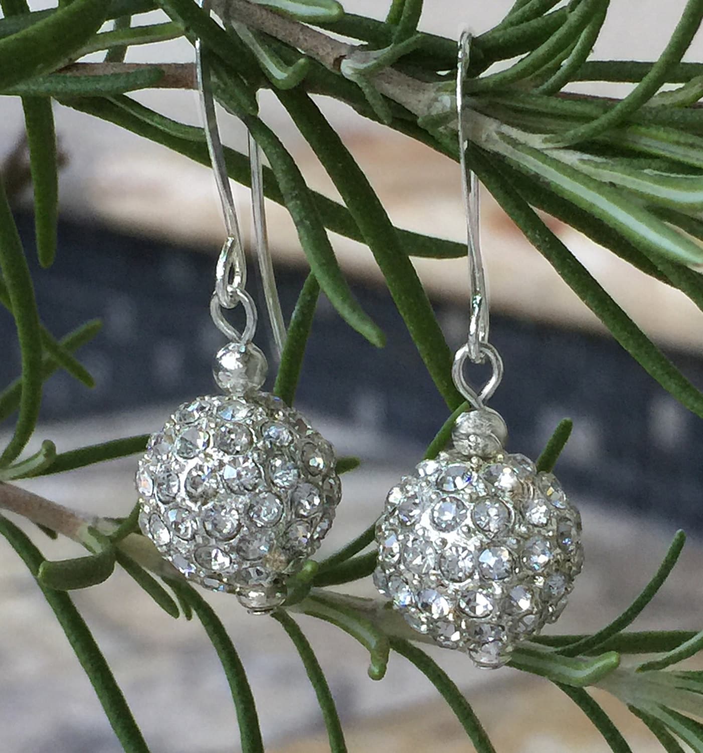 Silver Drop Rhinestone Hanging Earrings – Beauty In BeastMode