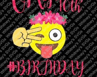 Download Emoji Birthday Svg Etsy