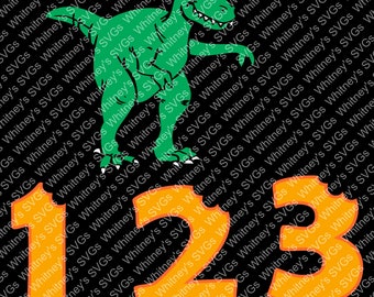 Download Dinosaur birthday svg | Etsy