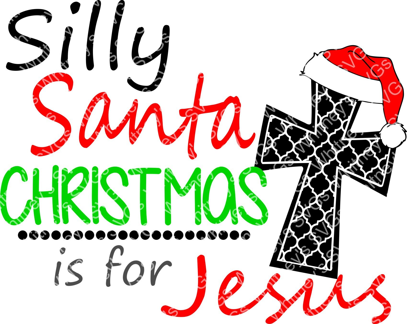 Download Silly Santa Christmas is for Jesus Funny Christmas Shirts ...