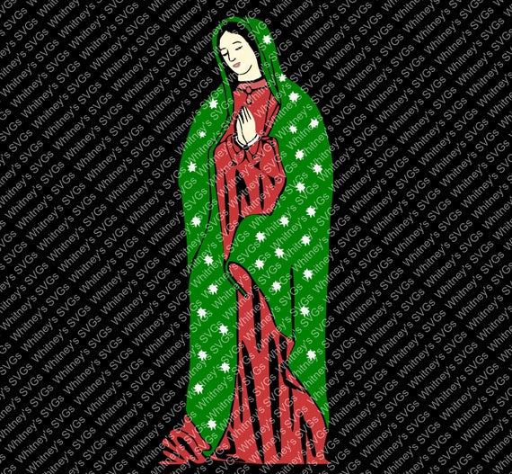 Download Virgin Mary Guadalupe Full SVG DXF Cutting File | Etsy