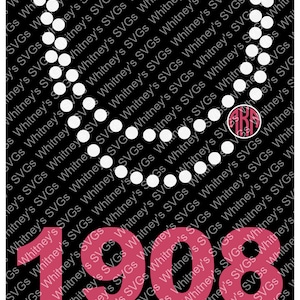 AKA 1908 Necklace SVG DXF Cutting File
