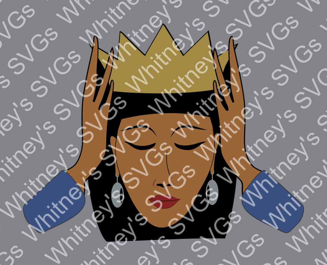 Free Free 209 Black Queen With Crown Svg SVG PNG EPS DXF File