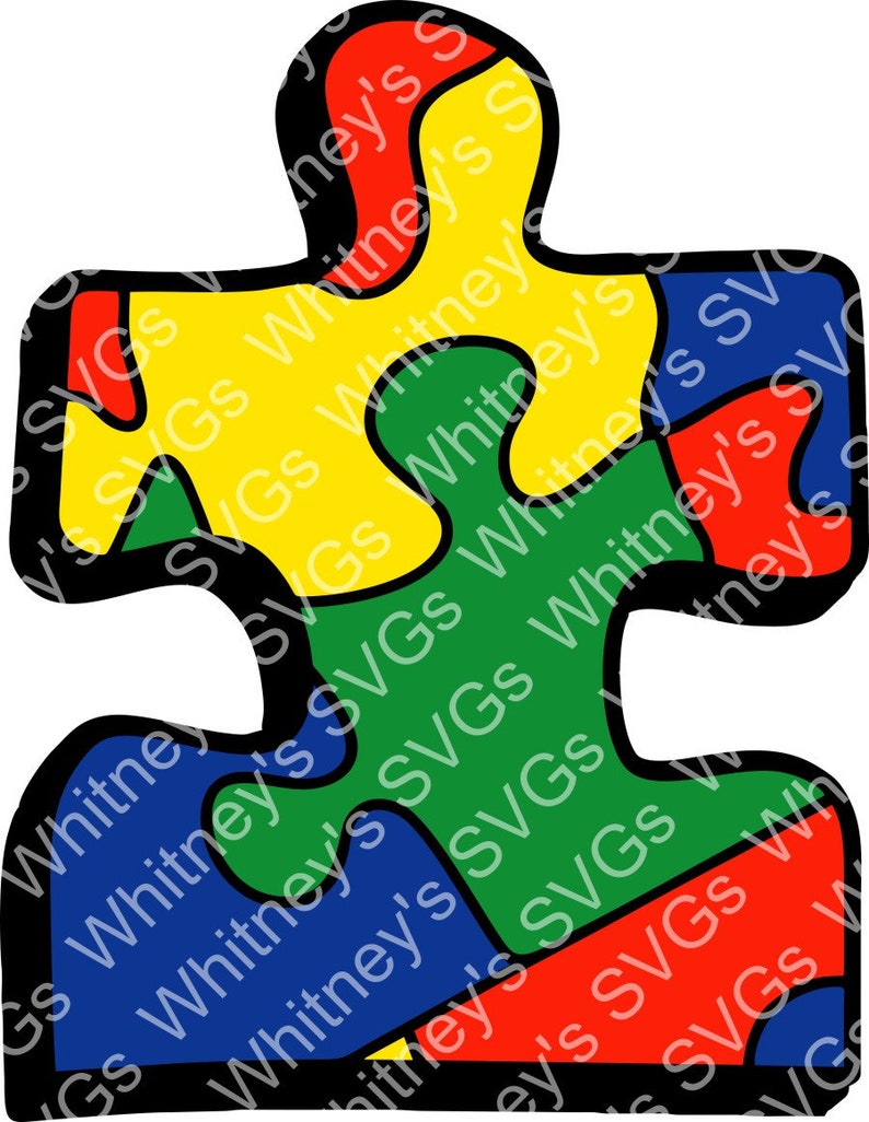 Puzzle Piece Autism Awareness SVG DXF Cutting File | Etsy