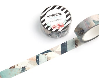 Pastel Papers Washi Tape *SHOP EXCLUSIVE* Abstract, Geometric, Decorative Tape by Wintertime Crafts for Journaling, Scrapbooking, Faded