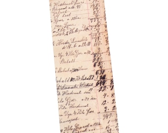 Grungy Ledger Washi Tape *SHOP EXCLUSIVE* Old Text Tape by Wintertime Crafts for Scrapbooking, Journaling, Grunge Aged Look